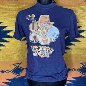 Vintage 1980 Devknit “Love That Country Music” Single Stitch Graphic Tee. Small.